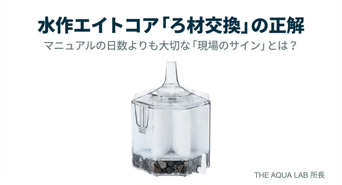 初心者必見】水作エイトコアの「ろ材」交換時期で迷わない！簡単な交換