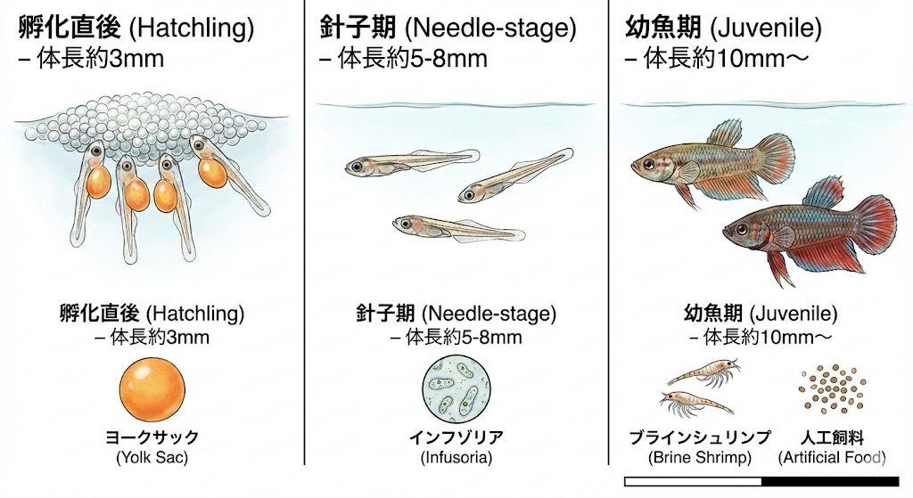 早く大きく育つ！ベタ稚魚の餌おすすめと成長別スケジュール | THE AQUA LAB