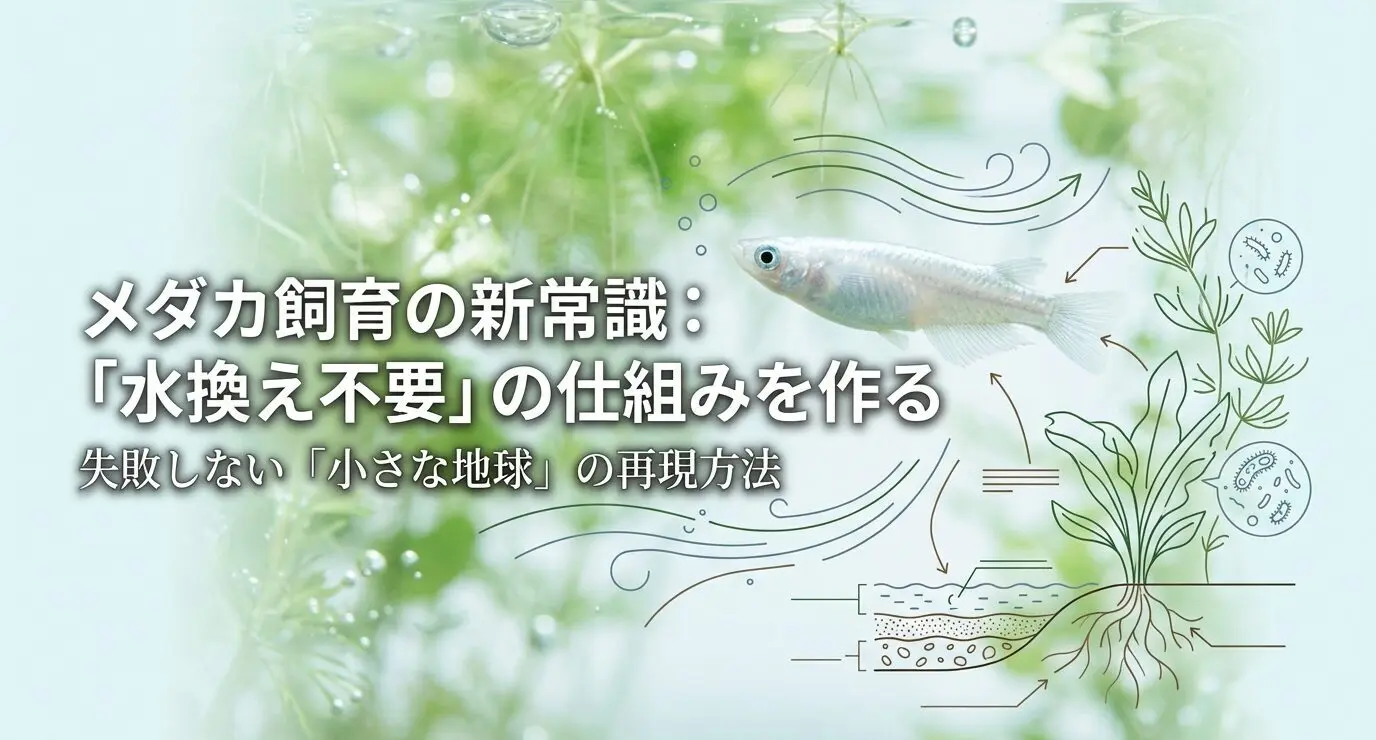 忙しい人必見！メダカ水槽を水換え不要にする魔法の構築術 | THE AQUA LAB