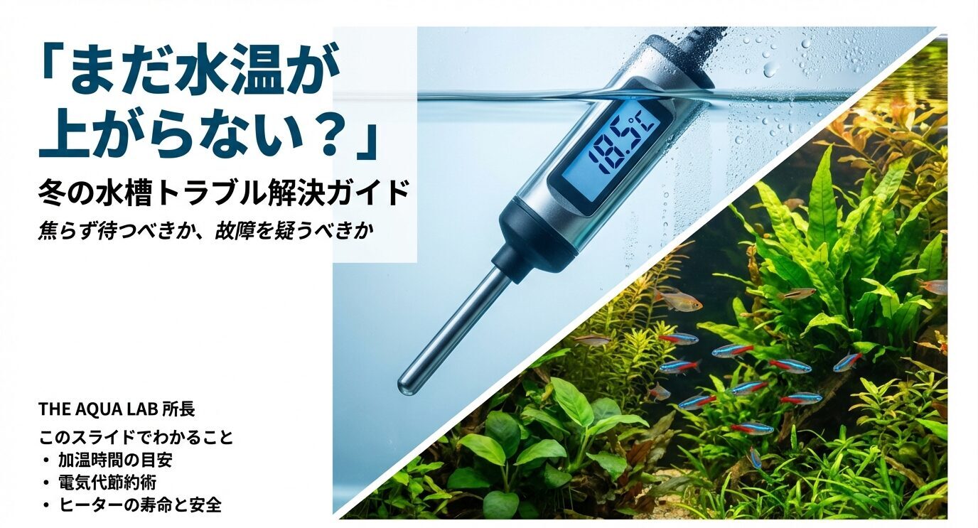 必読】水槽がヒーターで温まる時間を徹底解説！早く温める技 | THE 