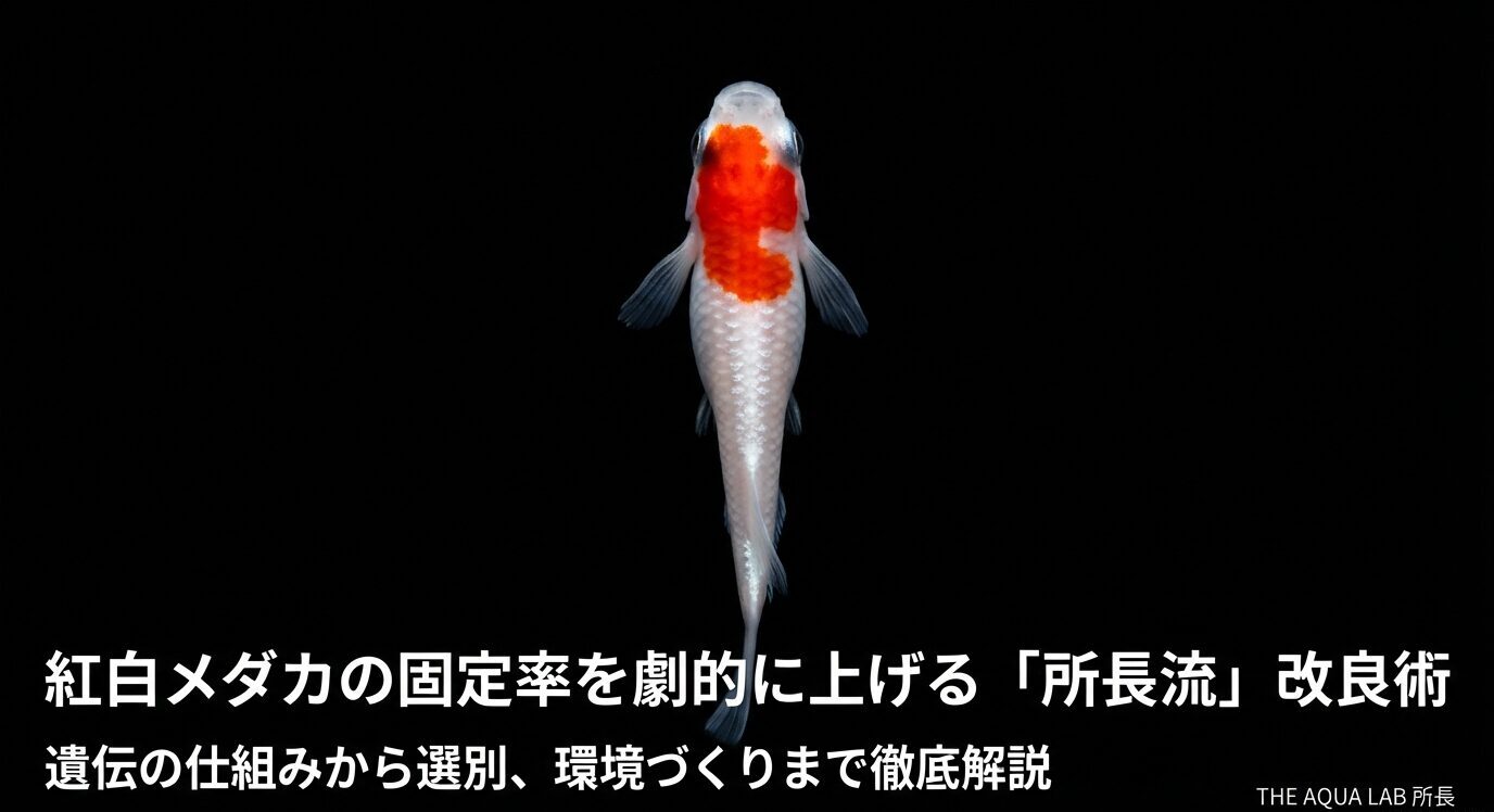 紅白メダカ固定率の悩み解決！遺伝の仕組みを理解して選別を極める