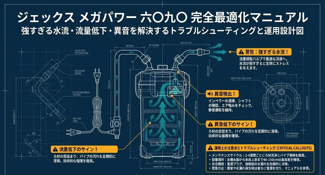 決定版！GEXメガパワー6090の水流調整で理想の水槽環境を実現 | THE