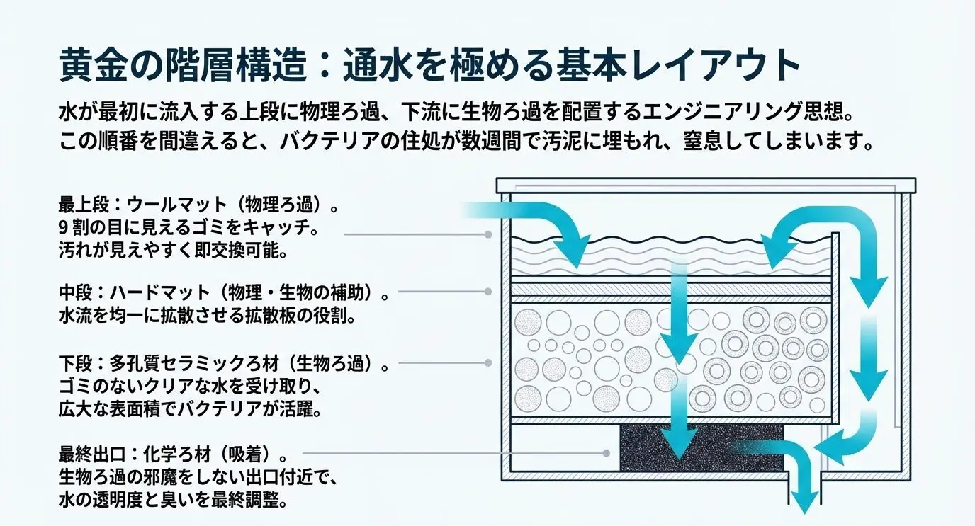 上部フィルターのろ材で最強の濾過を実現！失敗しない構成と順番 | THE