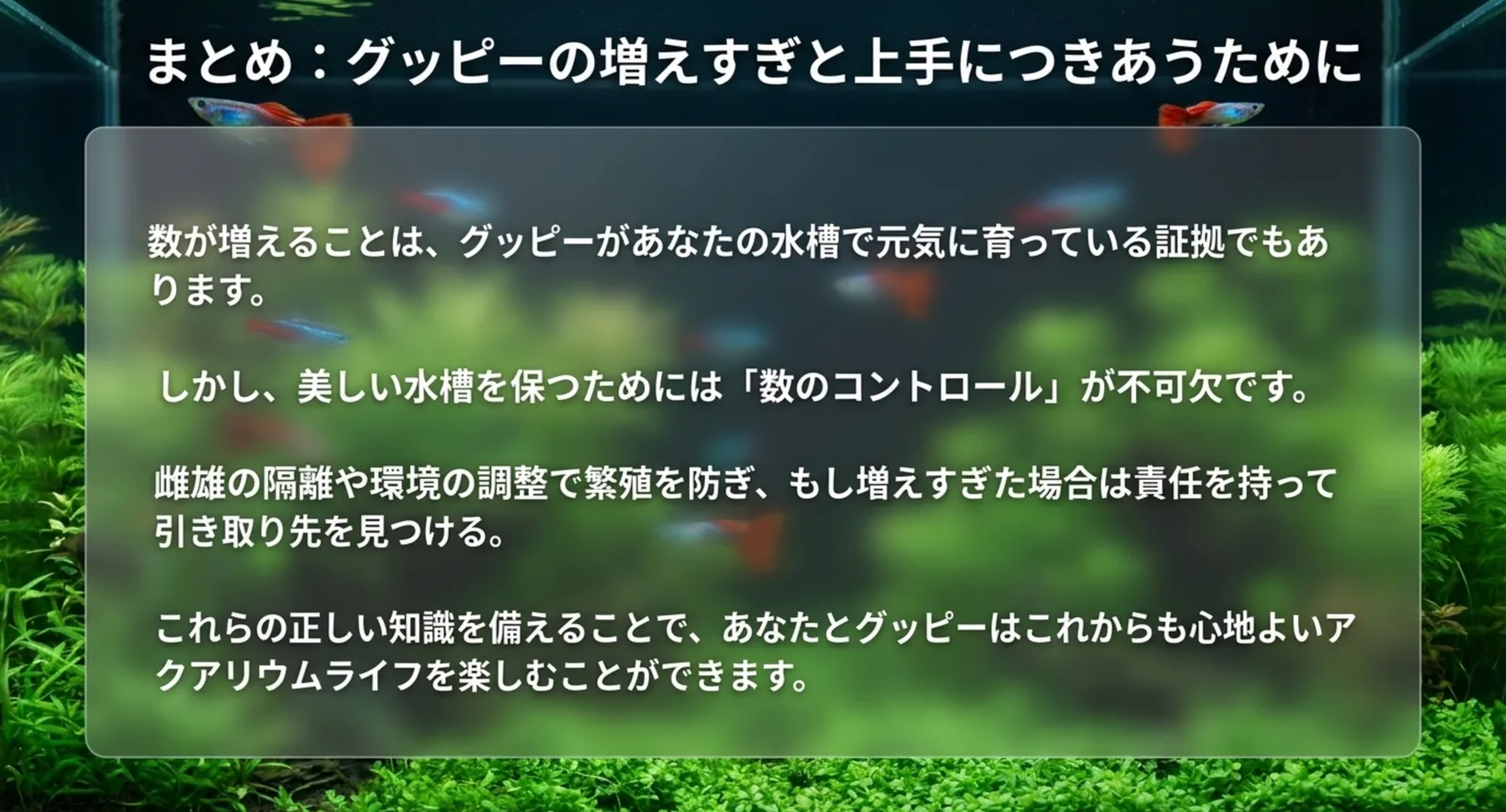 繁殖を防ぎ責任ある引き取りで数を管理するまとめの図