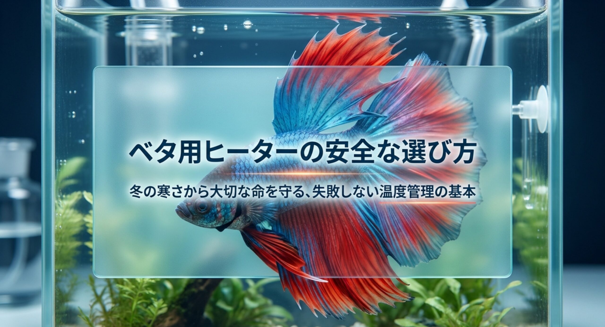 ベタ用ヒーターおすすめの選び方|水量別ワット数と安全カバー