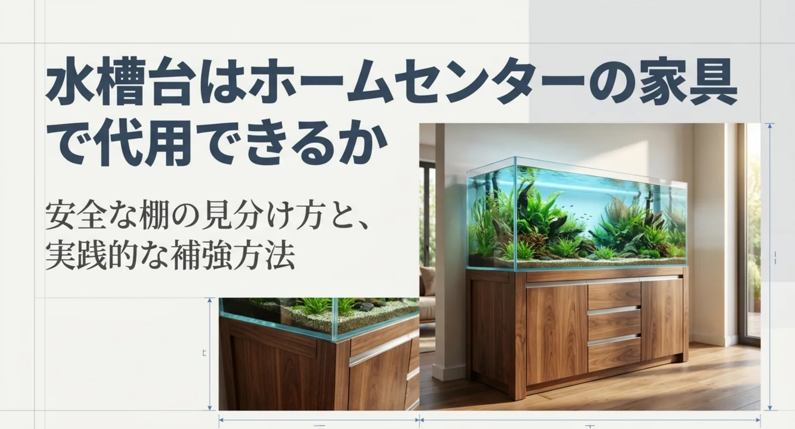 水槽台をホームセンターで代用する方法｜耐荷重と接地面で選ぶ使える棚